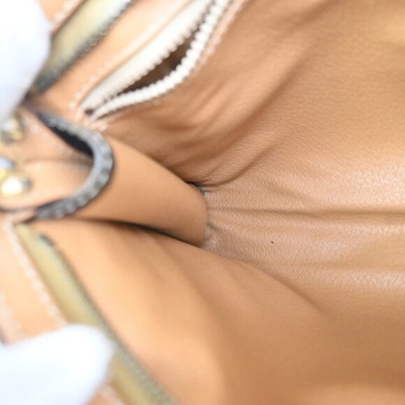 CELINE Logo Macadam Pattern Clutch Pouch Bag PVC Leather Brown GHW Italy 09KB626 - Picture 11 of 16